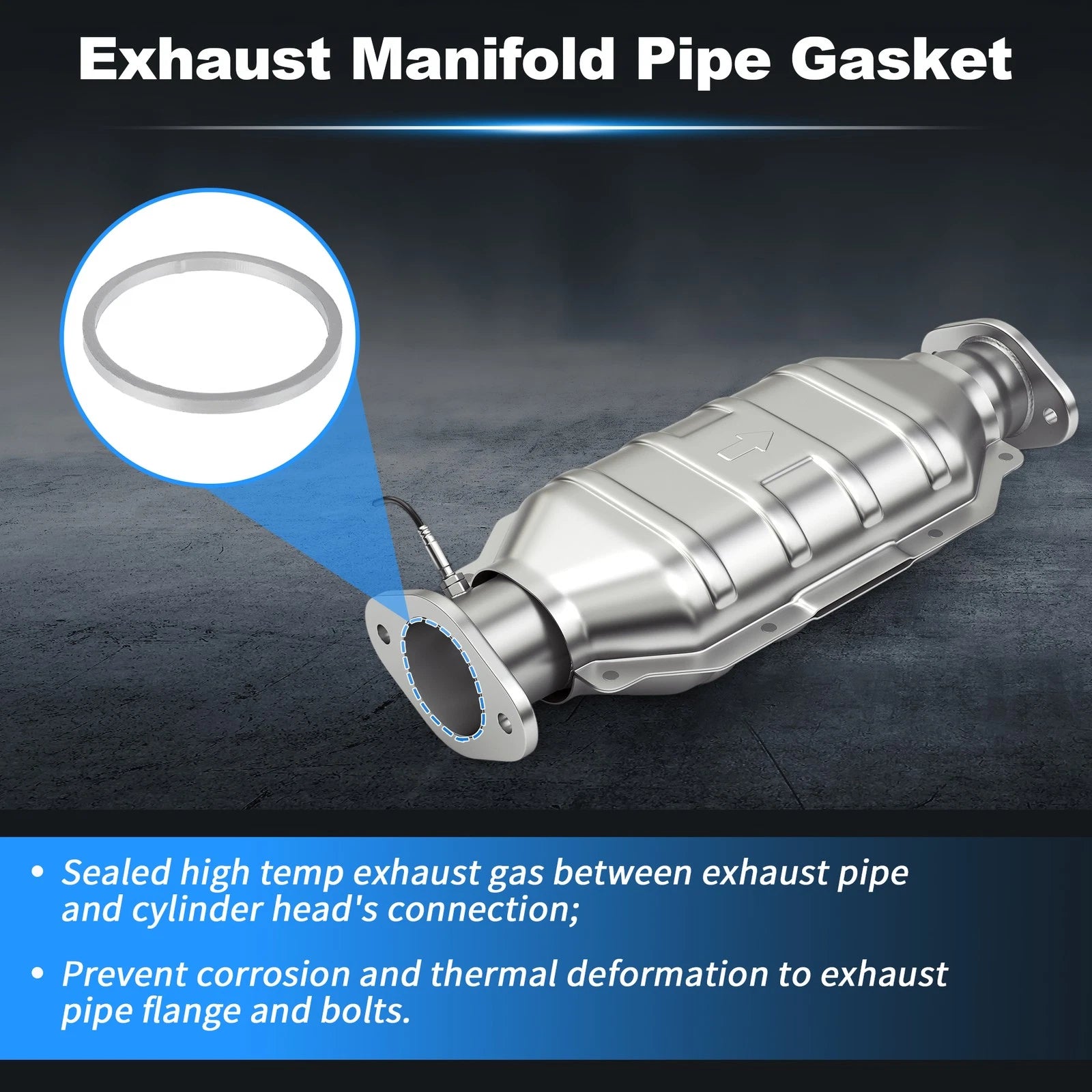 Exhaust Pipe Interface Gasket Replacement for BMW 1 2 3 4 5 6 7 Series