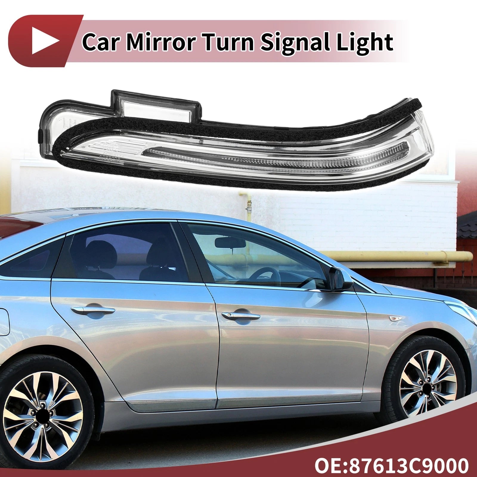 Mirror Turn Signal Light Left Replacement for Hyundai Creta IX25 (2019–2024)