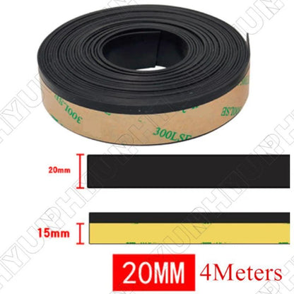 20mm Universal Car Window Weatherstrip Rubber Seal Edging (4 Meters)