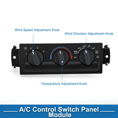 A/C Heater Climate Control Panel for Chevrolet Blazer GMC (1998–2004)