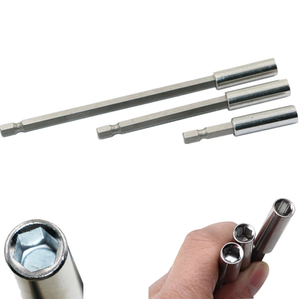 3X 1/4 Hex Magnetic Extension Bit Holder for Screwdriver Drill