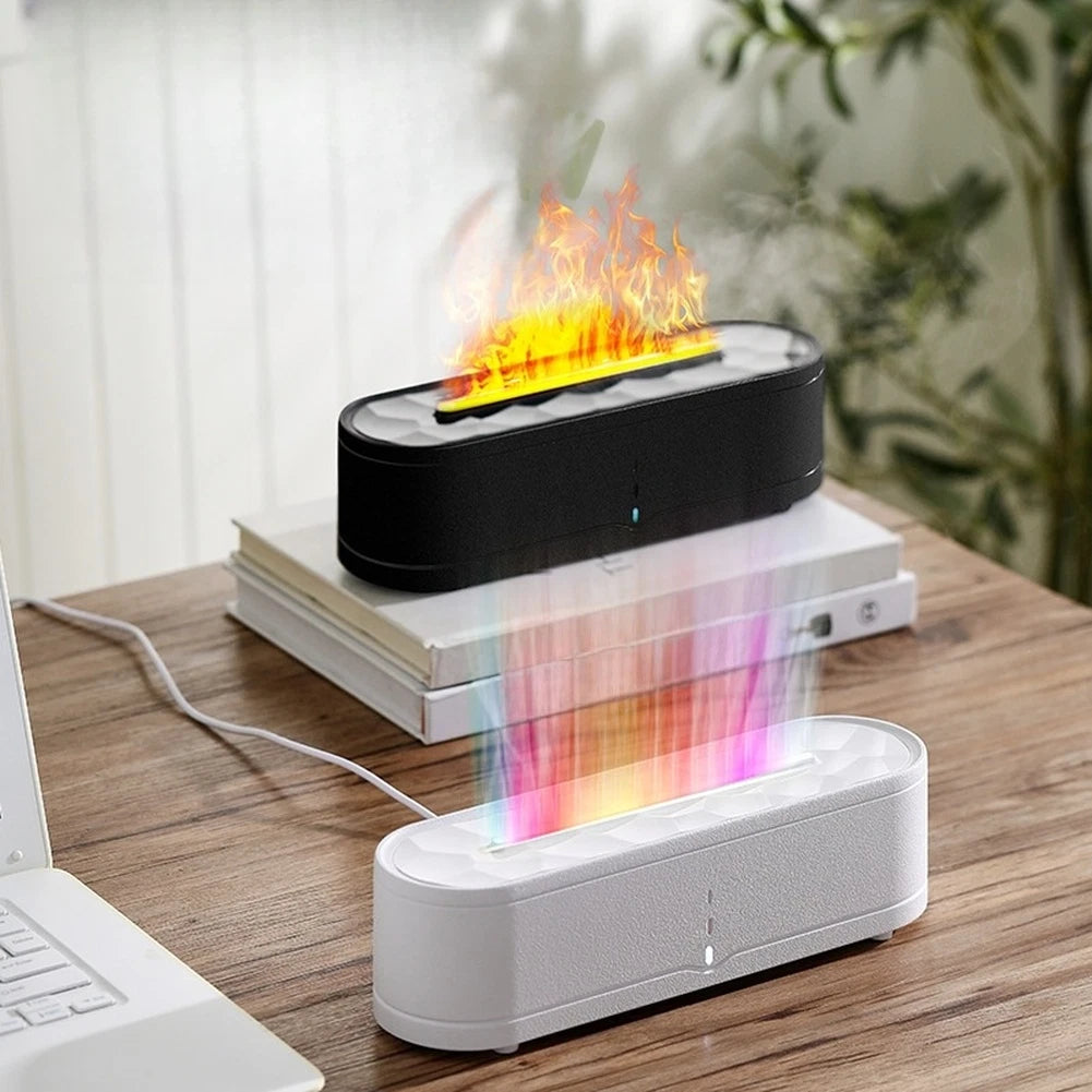3D Flame Aromatherapy Diffuser with Adjustable Mist & Light Settings