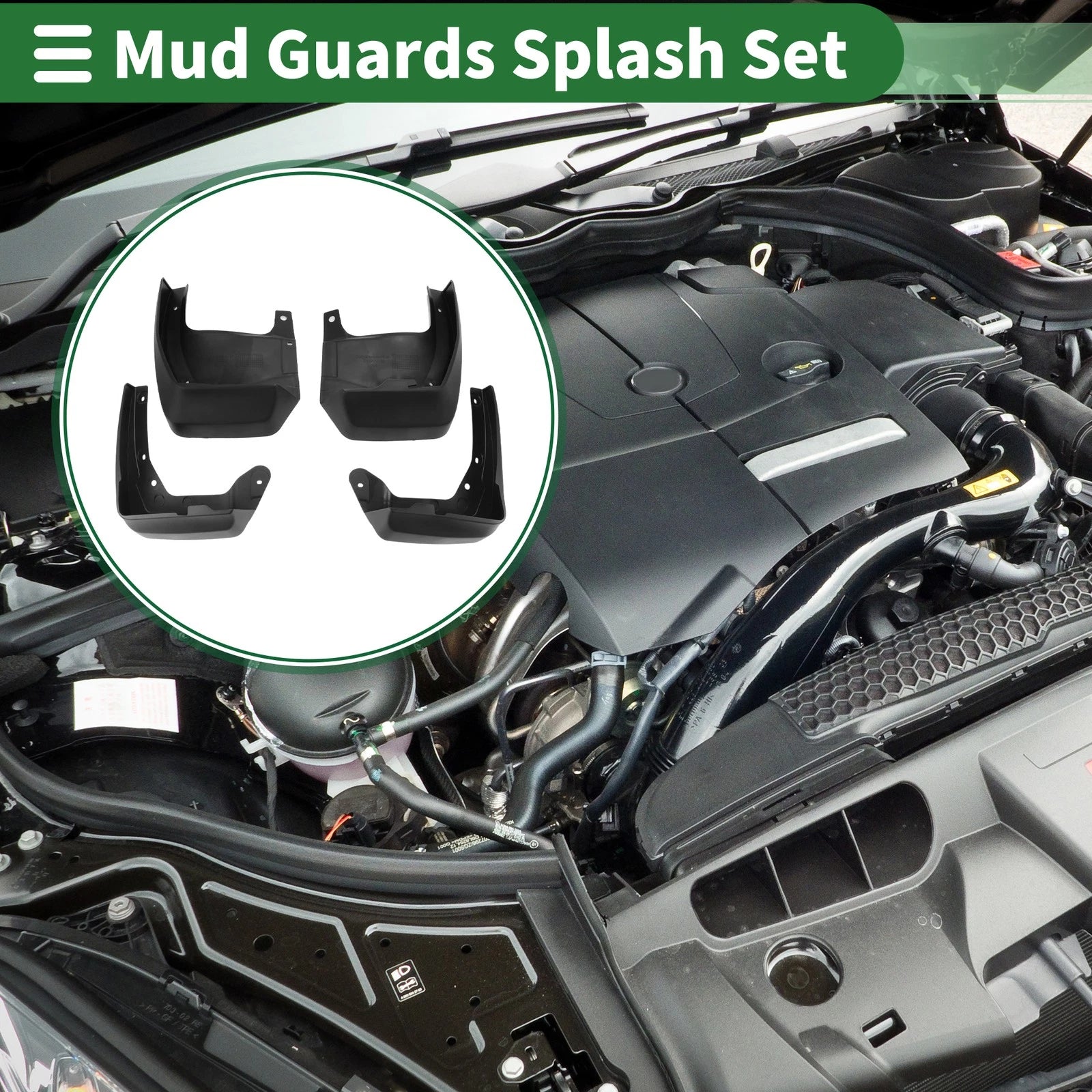 Mud Flaps Splash Guards for Honda Odyssey (2014–2017)