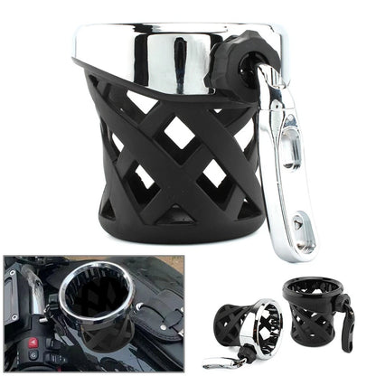 Cup Holder for Universal Motorcycle with Mesh Basket Mount
