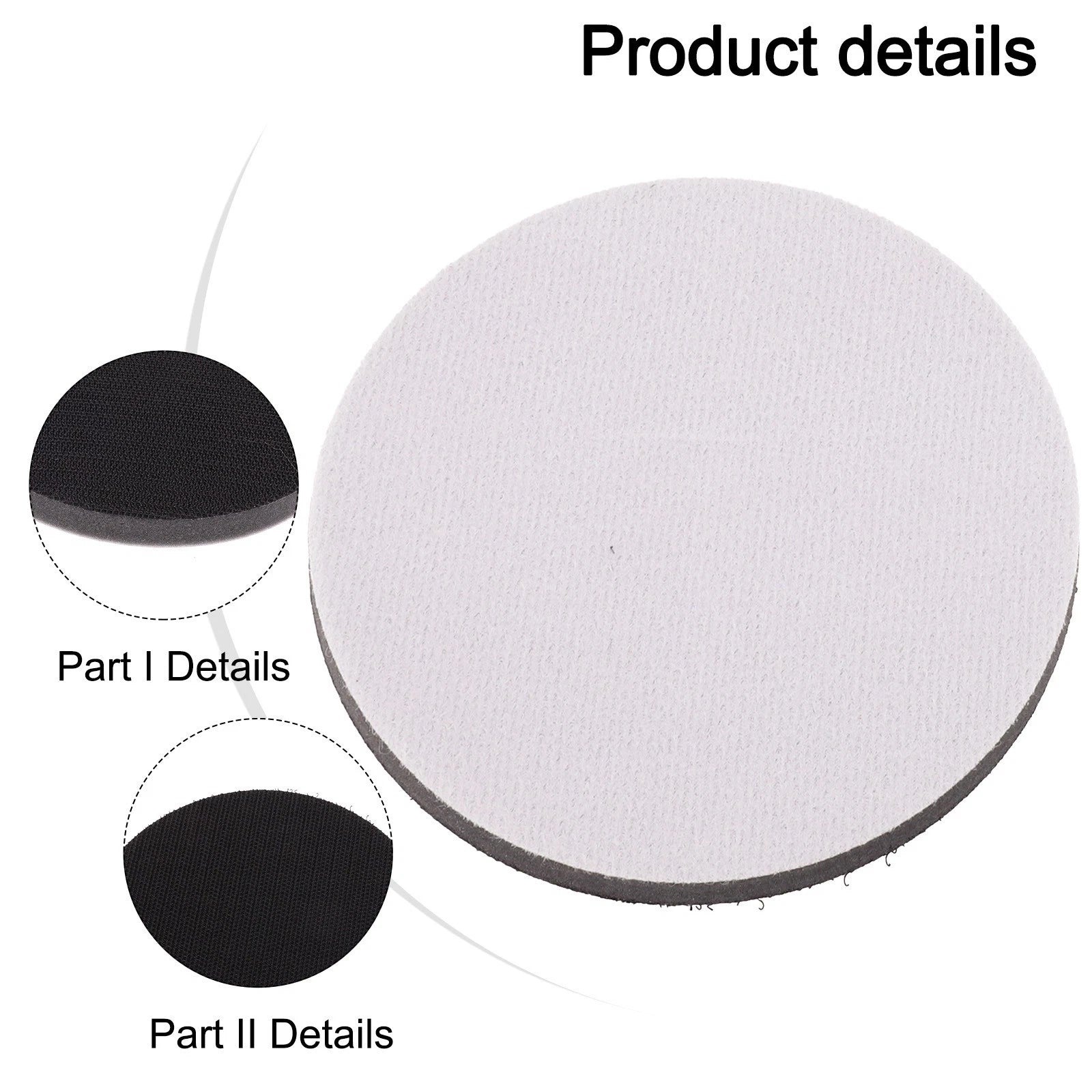 2X Soft Sponge Interface Pad Cushion for Hook & Loop Sanding Discs