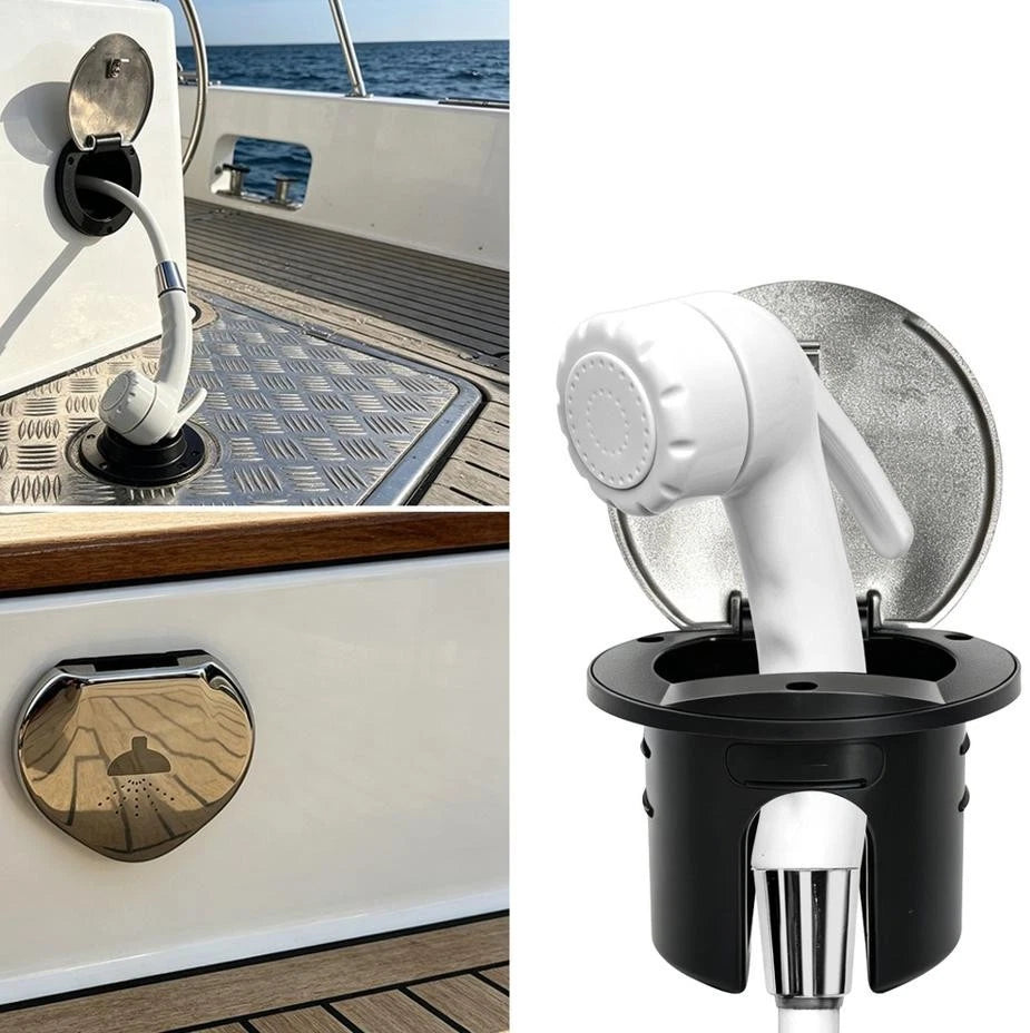 Shower Set for Boat with 2.4m Nylon Hose and Rainfall Flow