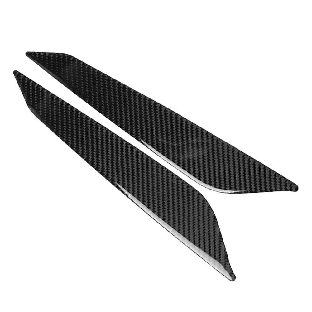 2pcs Carbon Fiber Gear Shift Side Panel Cover Trim For Audi A4 B9 2017-2020 2019