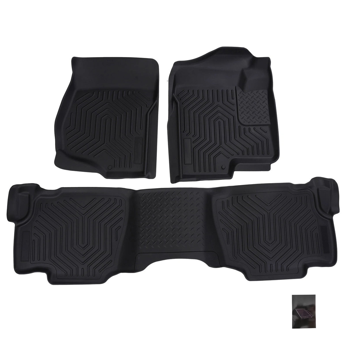 TPE Floor Mat for GMC Sierra 1500/3500 HD Crew Cab (2007–2014)