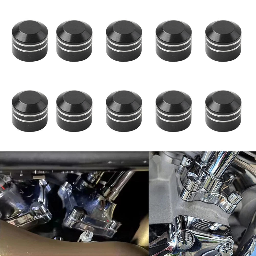 10X Engine Screw Caps for Harley Twin Cam Dyna Softail