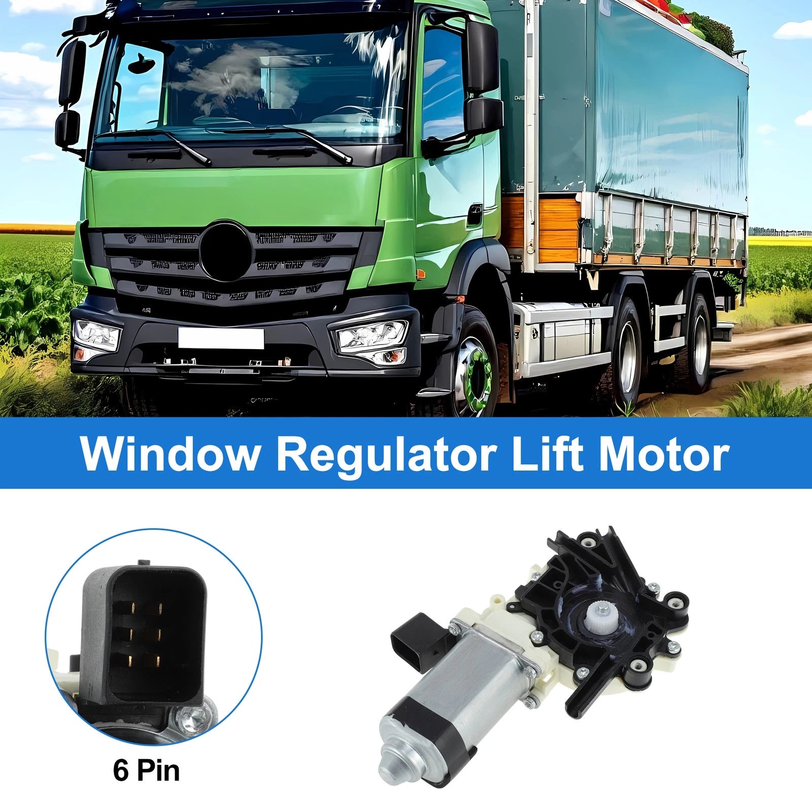 Power Window Regulator Lift Motor Replacement for Mercedes-Benz Atego (2014–2019)