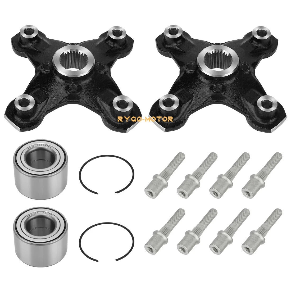 2 Front/Rear Wheel Hubs & Bearings for Can-Am Renegade 1000 850 800R 650 570 500
