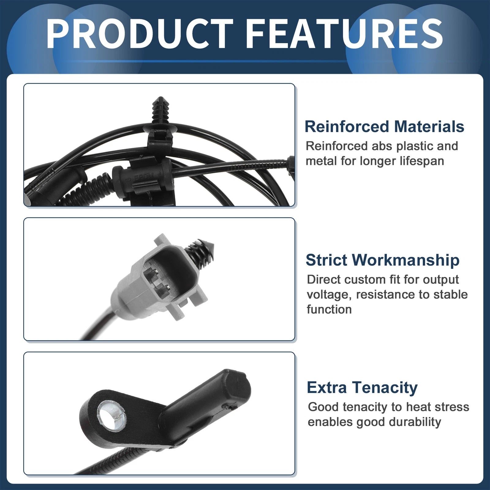ABS Wheel Speed Sensor Replacement Left for Dodge Challenger (2015–2023)