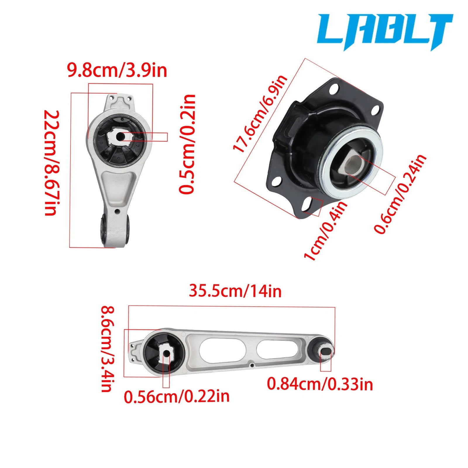 3PCS Engine Motor & Transmission Mount for Dodge Neon L4 (2000–2005)