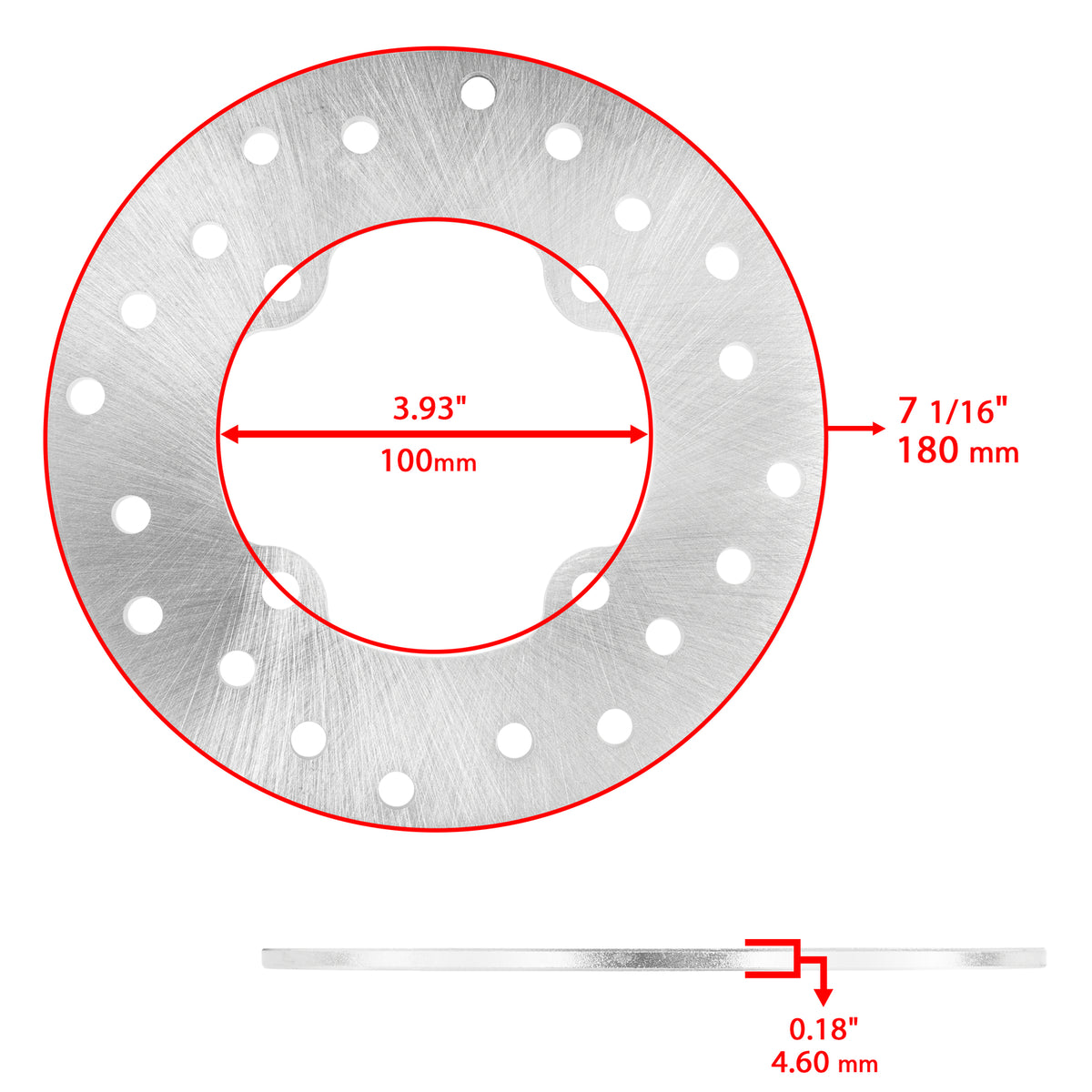 Brake Disc Rotors Front and Rear Replacement for Can-Am Outlander 800R (2009–2012)
