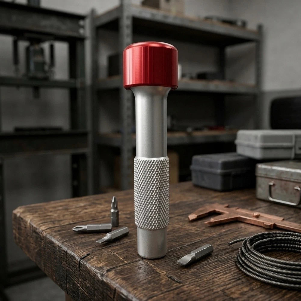 360 Rotating Magnetic Hex Socket Screwdriver Handle for Universal Use
