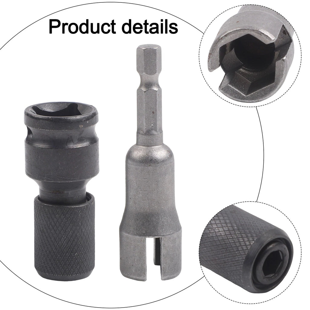 Electric Wrench Driver Adapter with 12mm Socket 12 Inch