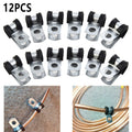 12PCS Rubber Lined P Clamp for Brake Pipe Clips (3/16, 4.7mm)