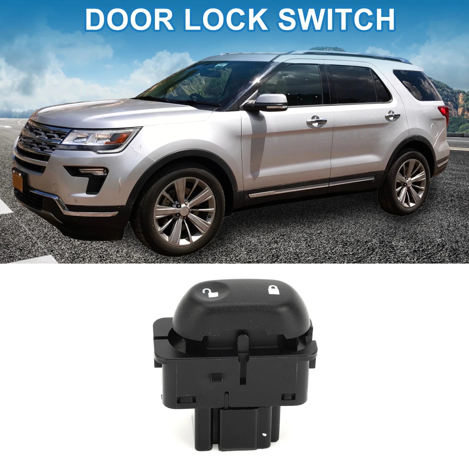 Car Door Lock Switch Replacement for Ford Excursion Explorer F-250 Super Duty (1999–2010)