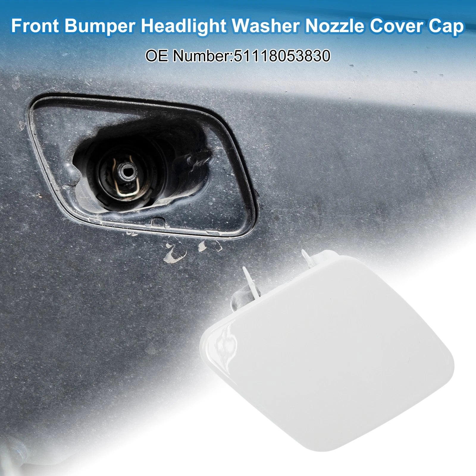 Front Right Headlight Washer Nozzle Cover Cap for BMW 1 Series (2011–2019)
