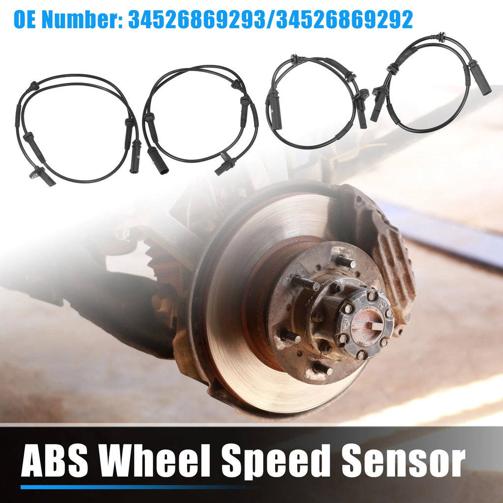ABS Wheel Speed Sensor Front Rear Left Right Set for BMW X4 (2015–2022)