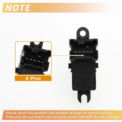 Rear Side Power Window Switch for Nissan Altima Murano Pathfinder (2002–2018) No. 254113TA3A