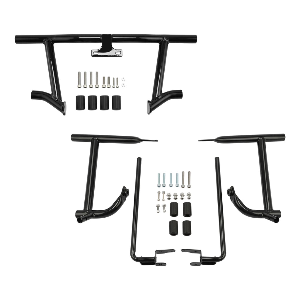 Engine Guards Crash Bar & Saddlebag Bracket for Harley Touring (2014–2023)