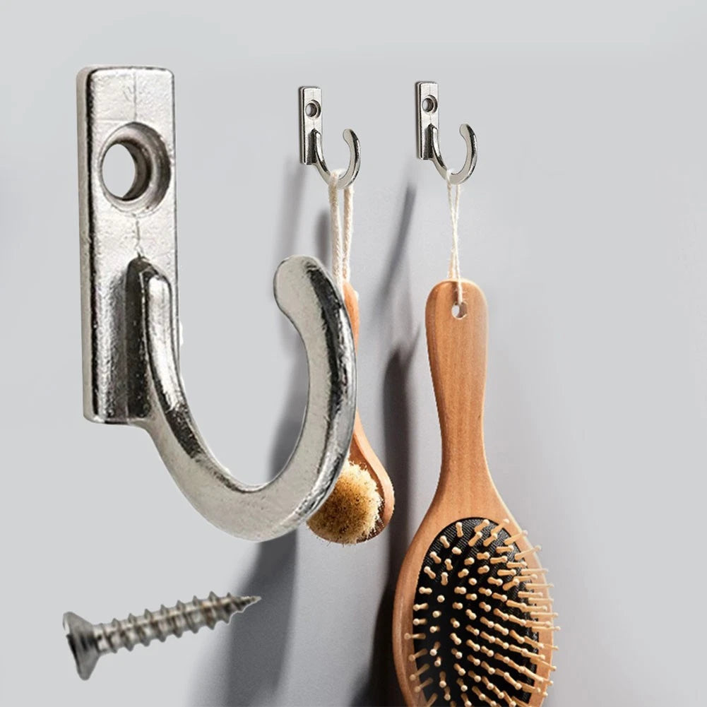 Coat Hooks for Automotive Use - Anti-Rust Zinc Alloy Curved Design