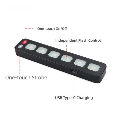 Six Channel Wireless Touch Control Panel for Vehicle Lighting (12V 24V)