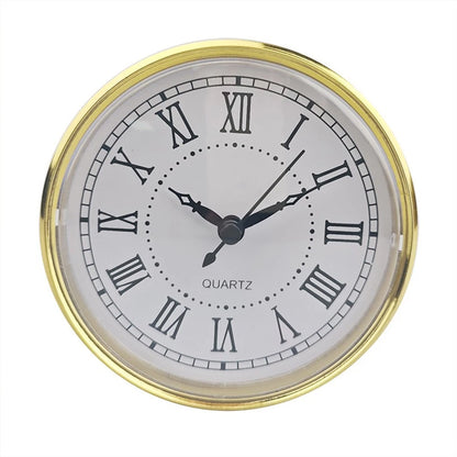 Elegant Mini Clock Insert with Quartz Movement for Crafts