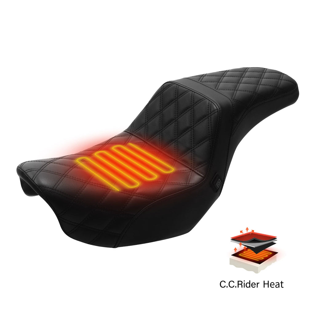 Heated Seats for Harley Dyna Super Glide Low Rider (2006–2017)