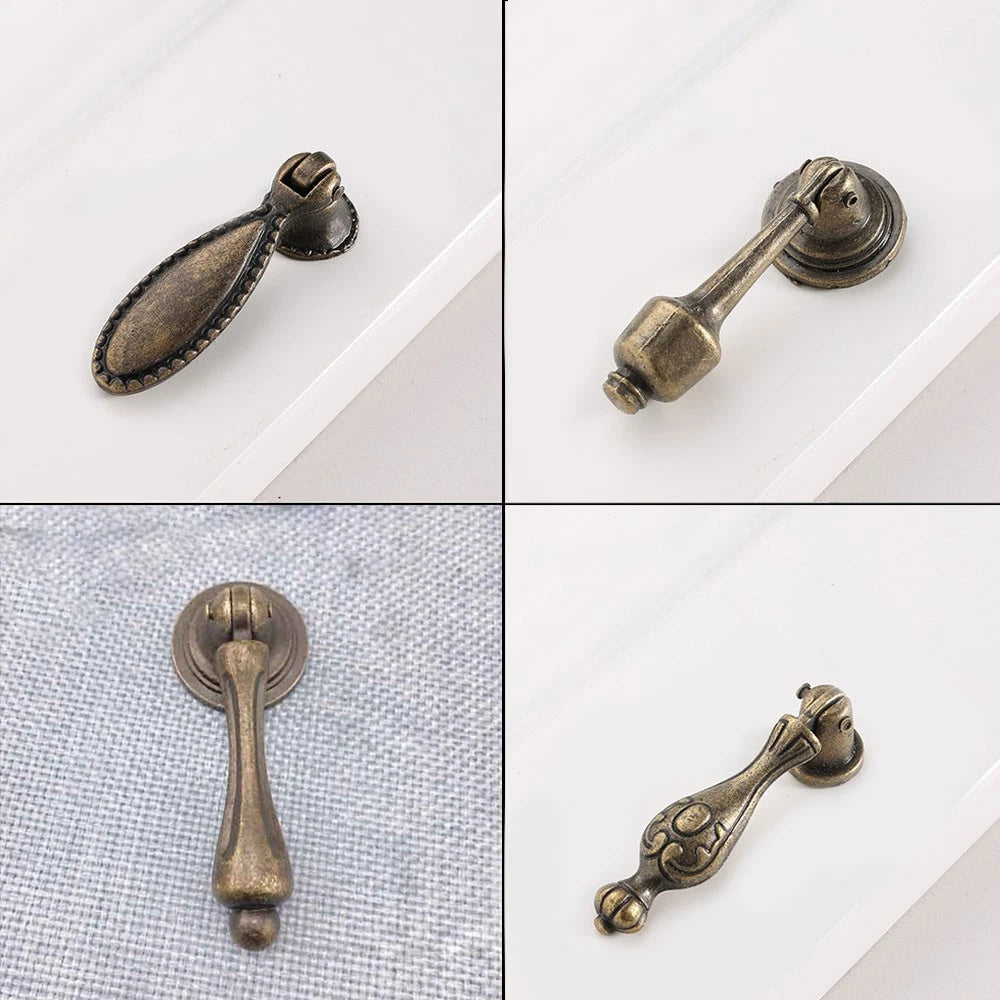 Set of 10 Vintage Drawer Pull Knobs for Kitchen Cupboard (Fits )