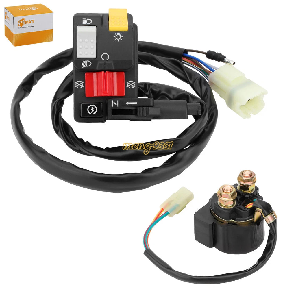 Handlebar Switch & Starter Relay for Honda TRX450FM TRX450S (1998–2004)