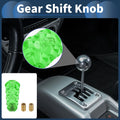 Crystal Shift Knob with 2 Adapters for Universal Fit (10cm, Green)