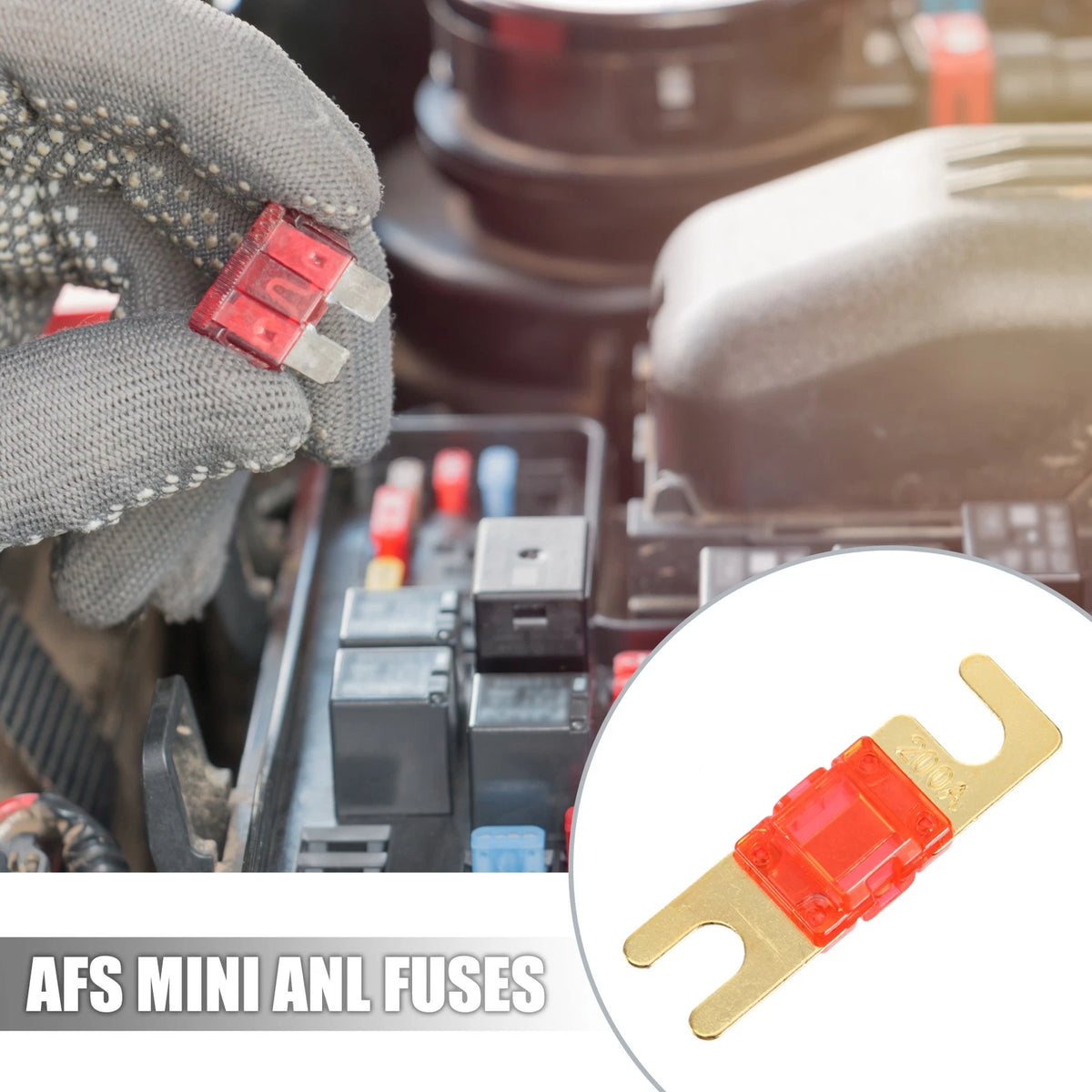 6pcs 200A AFS Mini ANL Fuse for Car Truck Motorcycle Boat (2000–2023)