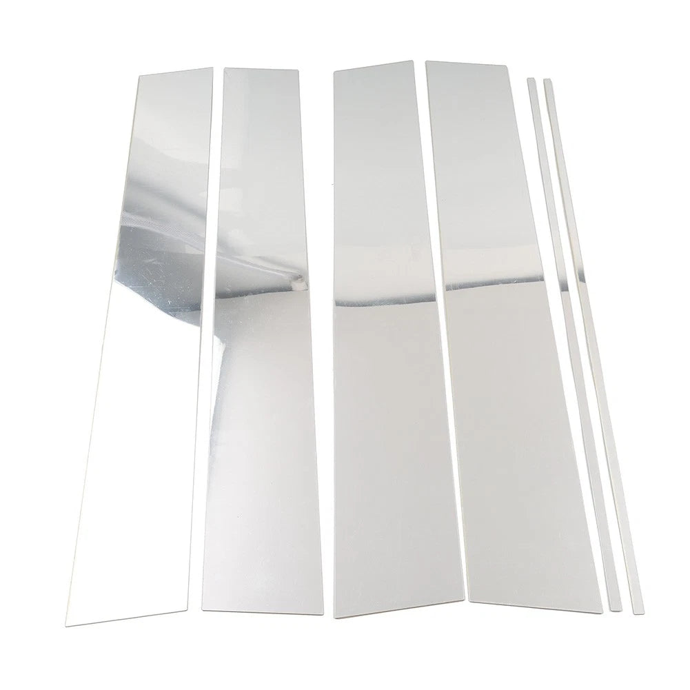 Set of 4 Silver Pillar Post Trim Kit for Honda Odyssey (2005–2010)