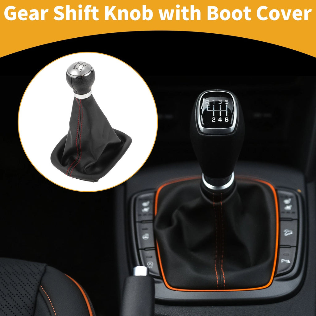 6 Speed Gear Shift Knob Cover Replacement for VW Passat (2005–2010)