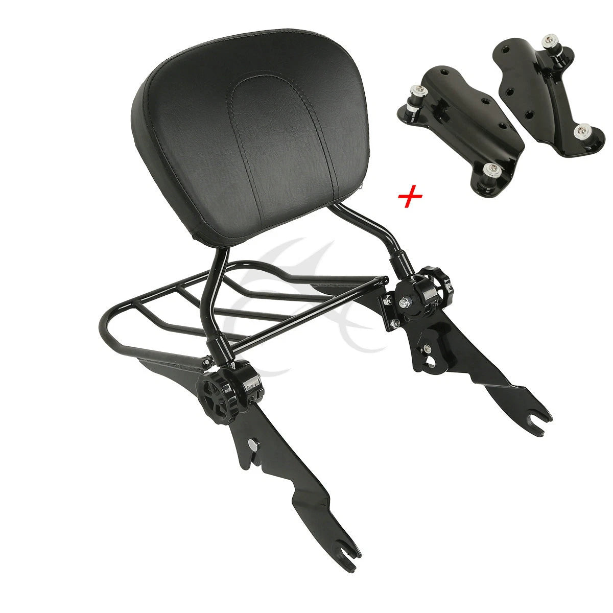 Detachable Backrest Sissy Bar Rack Docking Kit for Harley Touring (2009–2013)