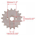 17T Front Sprocket Cog for Pitpro Trail Dirt ATV Quad