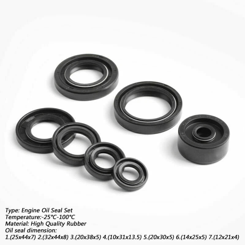 Engine Oil Seal Rebuild Kit for Yamaha DT200R (1988–1991, 1995–1996)