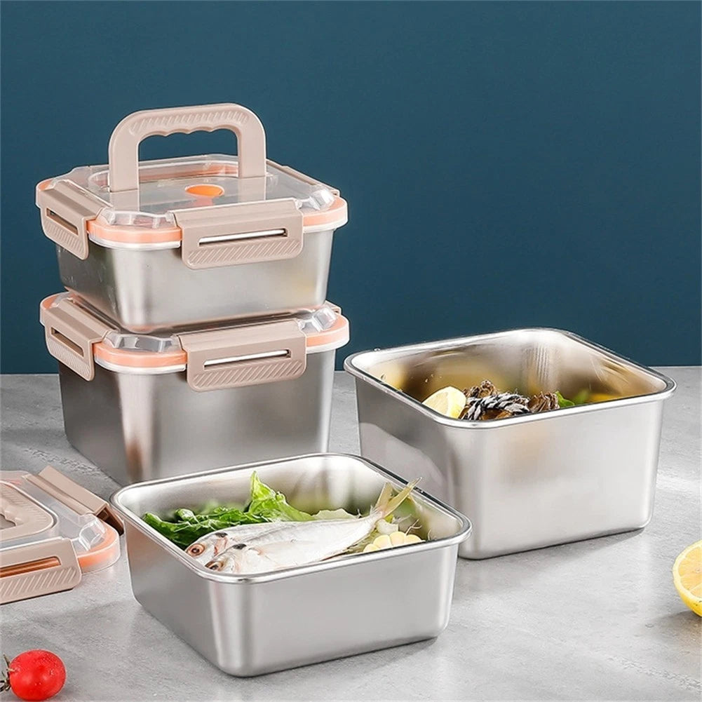 304 Stainless Steel Lunch Box for Easy Transport