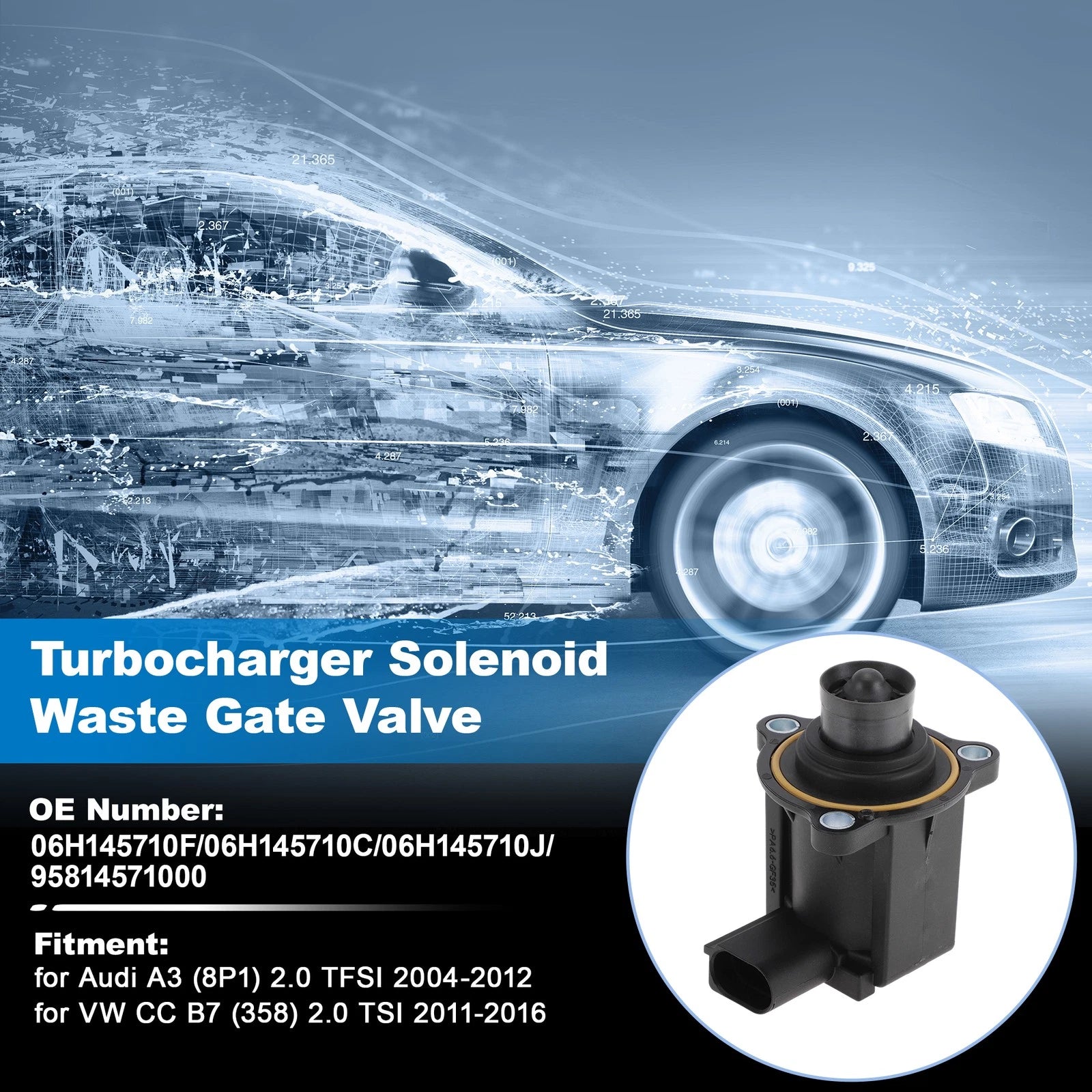 Turbo Pressure Solenoid Valve Replacement for Audi A3 2.0 TFSI (2004–2012)
