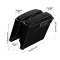 5" Stretched Extended Saddlebags for Harley Touring Models (1993–2013)
