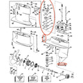 Outboard Water Pump Impeller Repair Kit for Johnson Evinrude (Replaces 0396644, 765603)