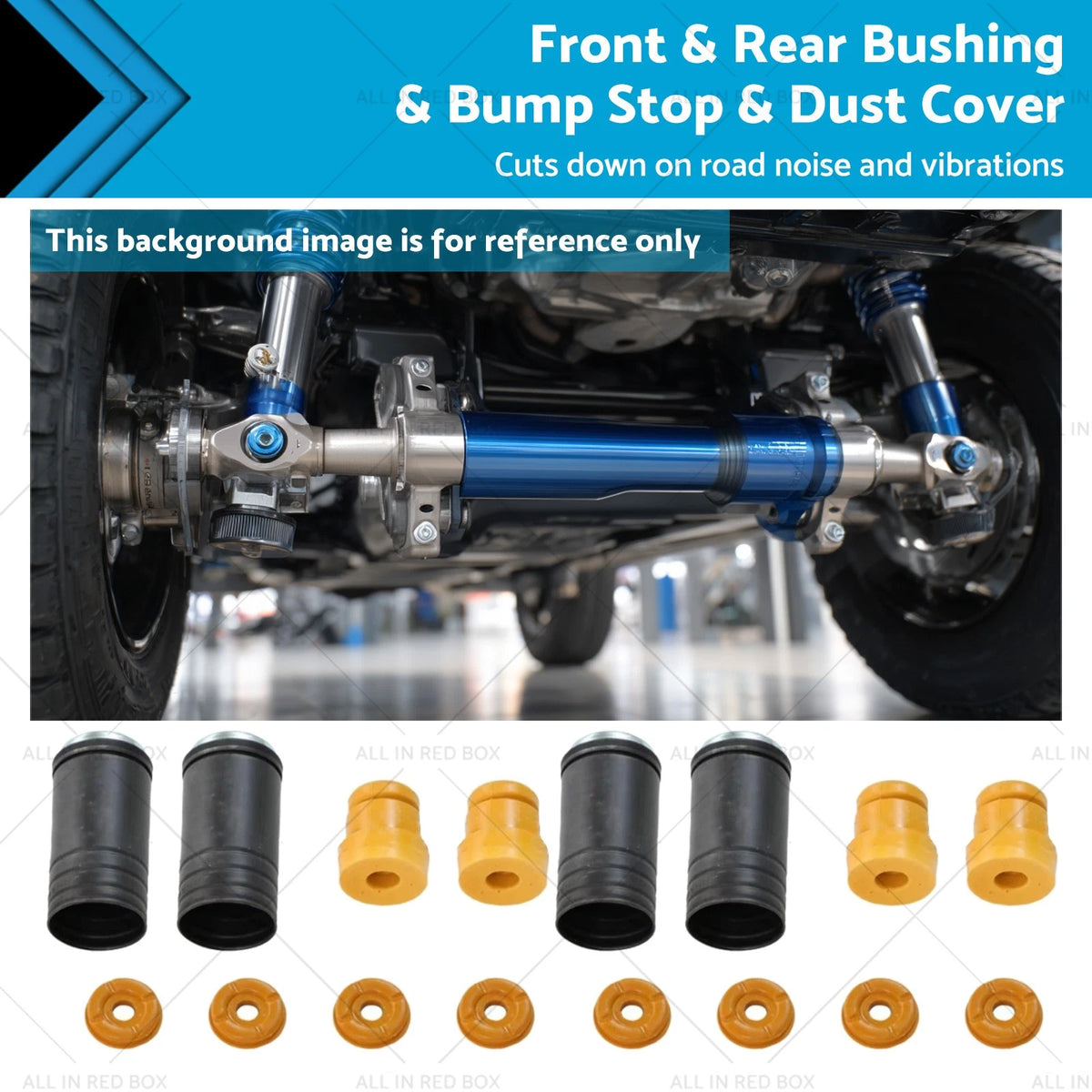 16x Bushing, Bump Stop & Dust Cover for BMW X5 E70 X6 E71 (2007–2013)