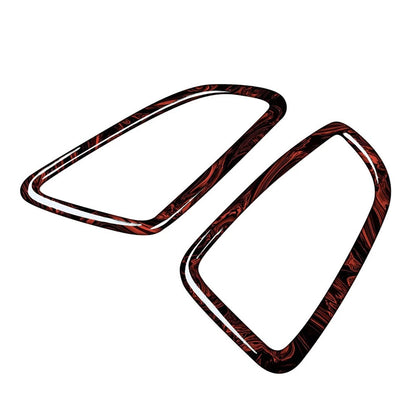 2pcs Fire Red Dashboard Air Vent Cover Trim For Benz C GLC Class W205 X253 15-20