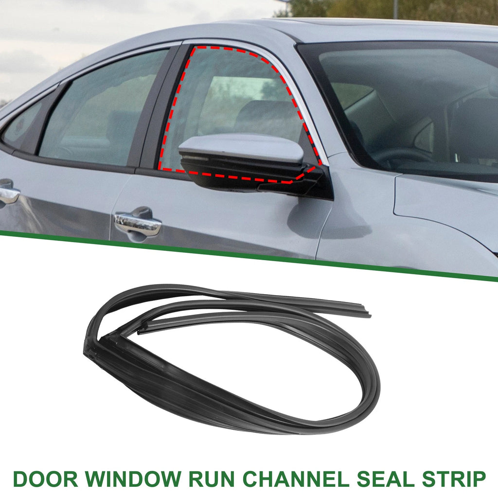 Front Left Door Window Run Channel Seal Strip for Honda Civic (2001–2005)