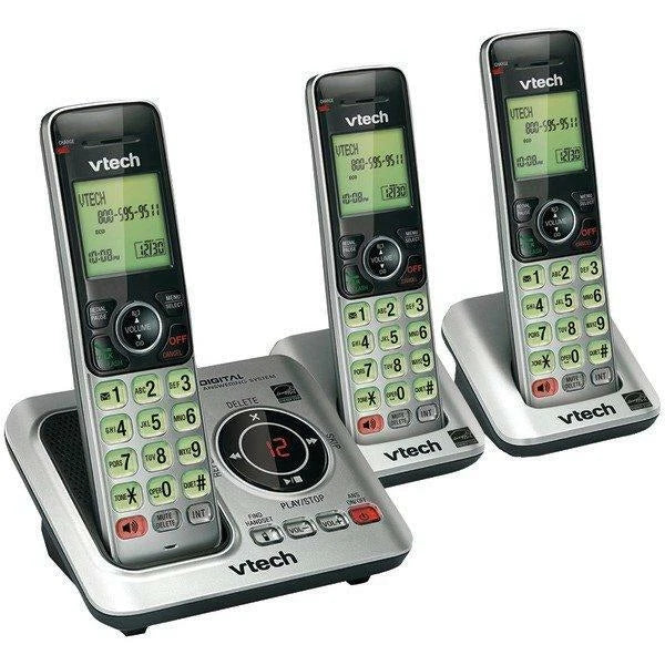 3-Handset DECT 6.0 Speakerphone for VTech VTCS6629-3