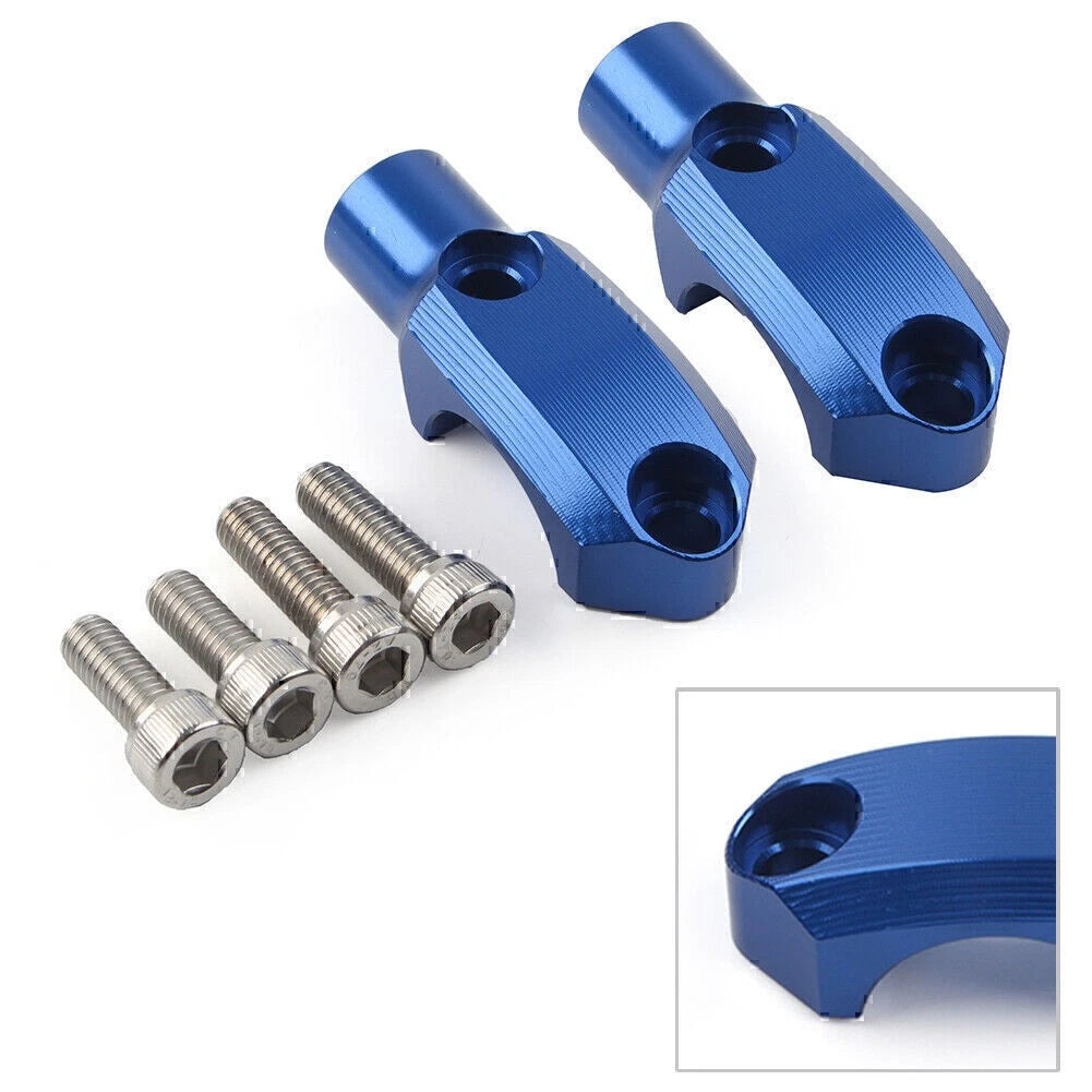 1 Pair Blue Master Cylinder Mirror Clamp Mount Bracket for BMW F900XR 2019-2021