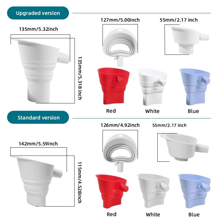 Silicone Spill Foldable Flour Funnel for KSM150 Tilt Head Mixers