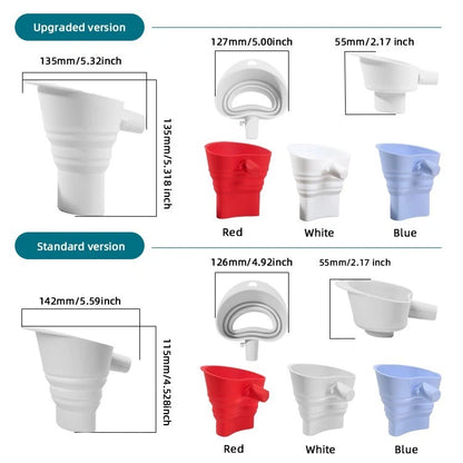 Silicone Spill Foldable Flour Funnel for KSM150 Tilt Head Mixers